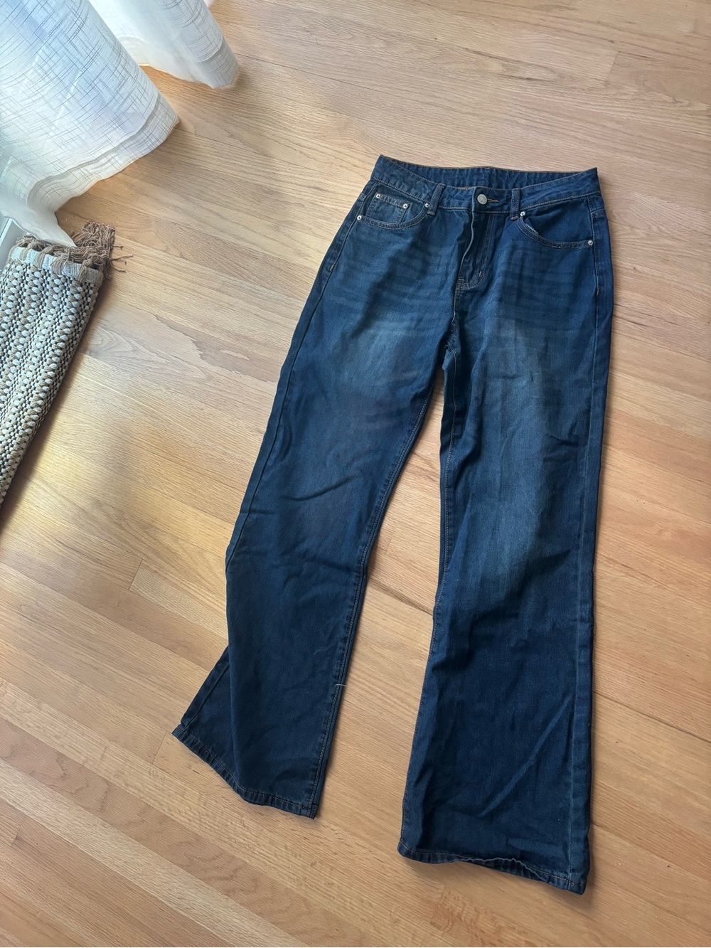 Women’s Dark Blue Straight-Leg Jeans